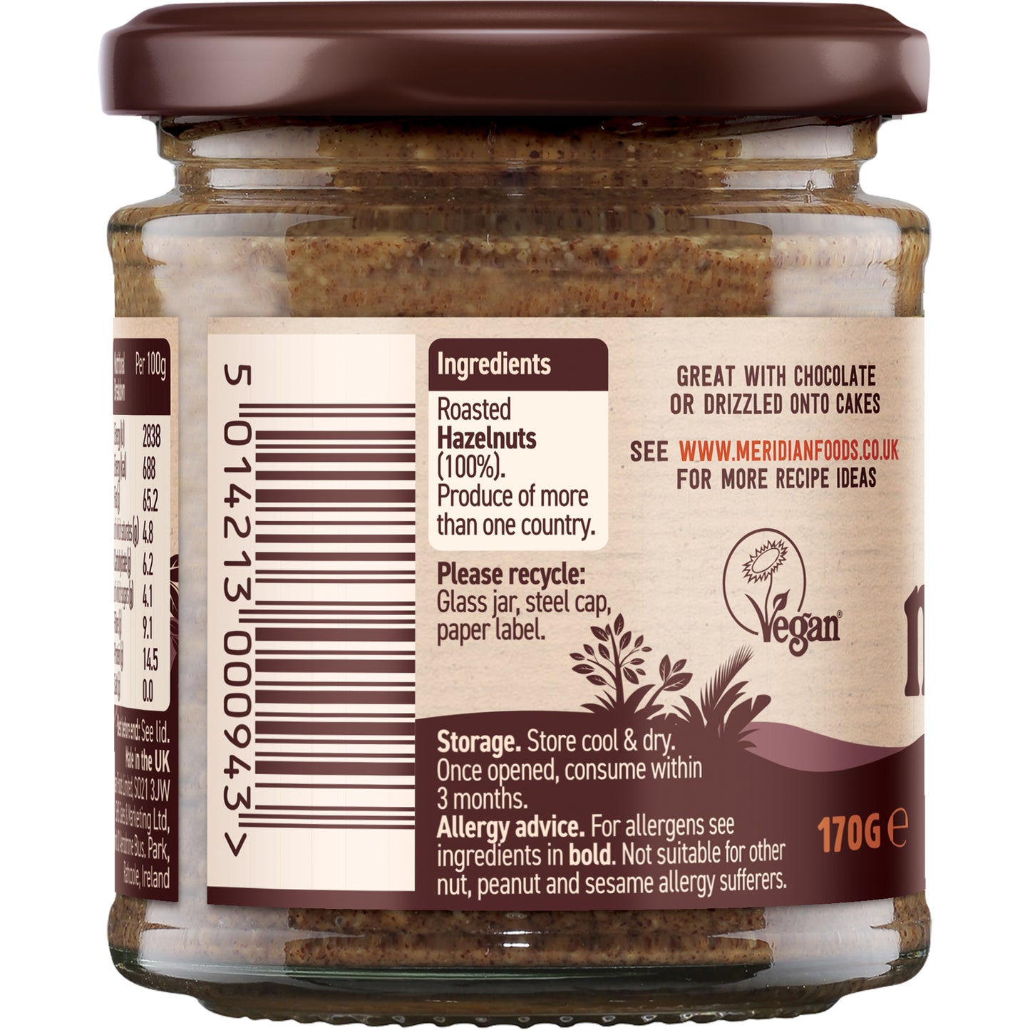 Hazelnut Butter Crunchy 100% Nuts 12207B