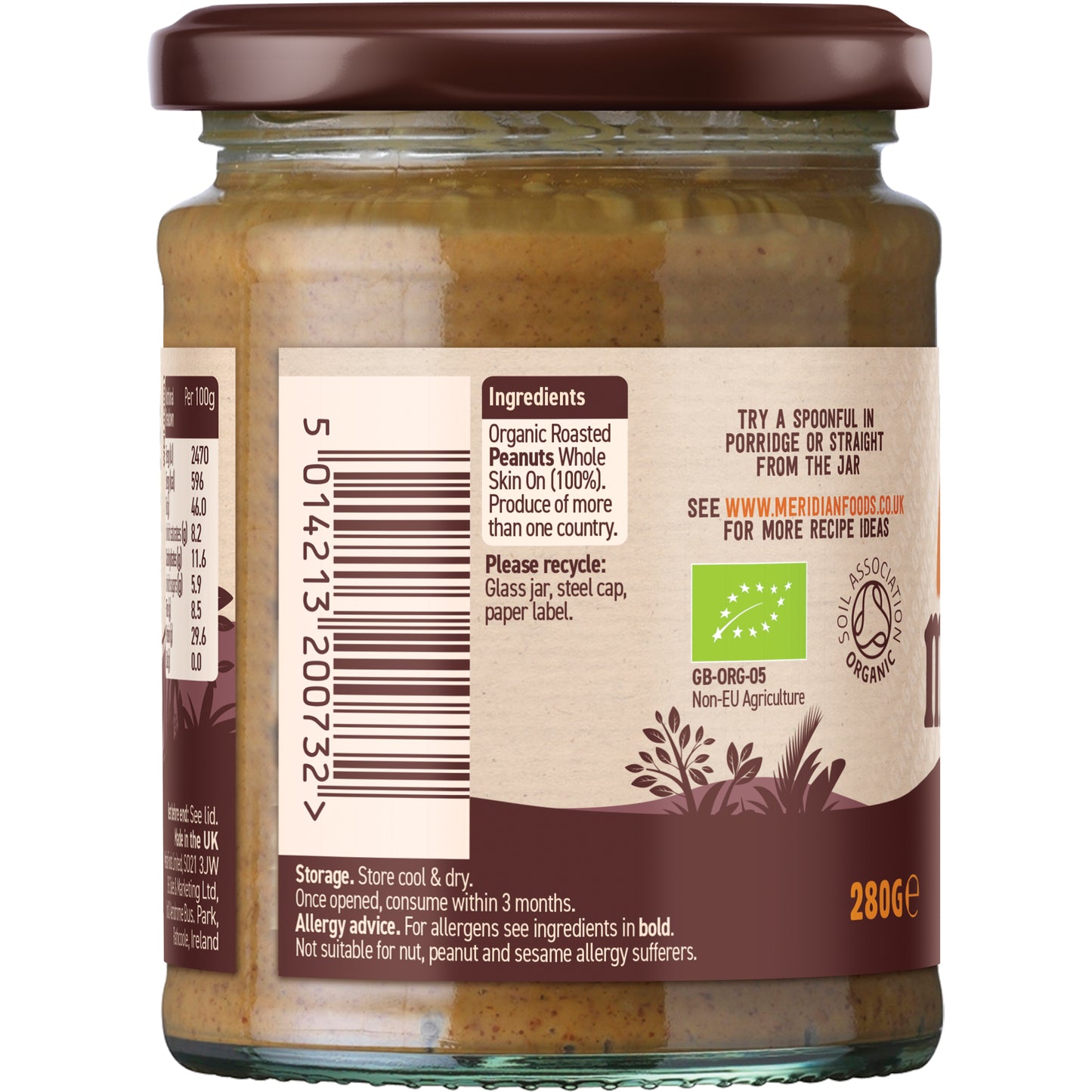 Peanut Butter Crunchy 100% Nuts (Org 12221A