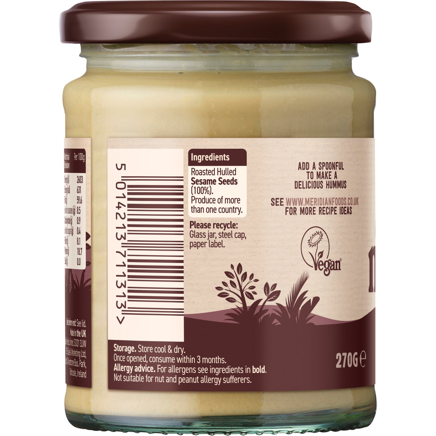 Tahini Light 100% 12240B