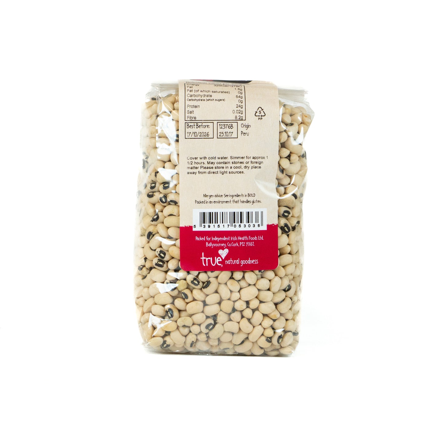 Blackeye Beans 12376B Outer-6x500g / 3.44 / 6x500g