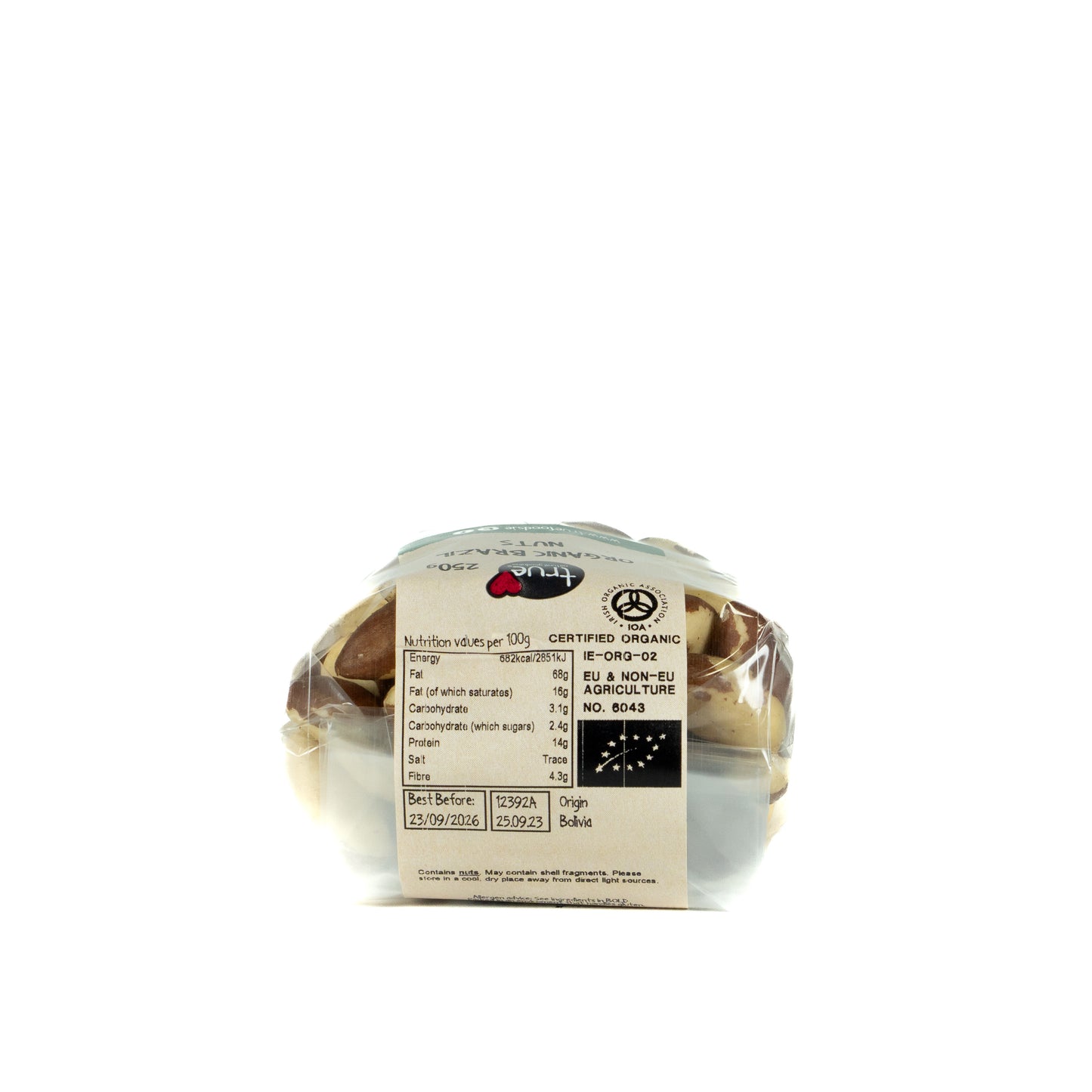 Brazil Nuts (Org) 12392A Outer-6x250g / 15.96 / 6x250g