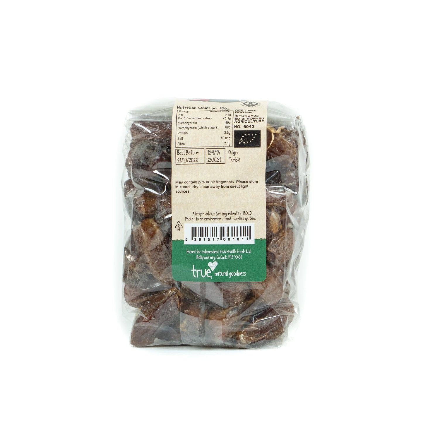 Dates FT (Org) 12471A Outer-6x500g / 8.21 / 6x500g