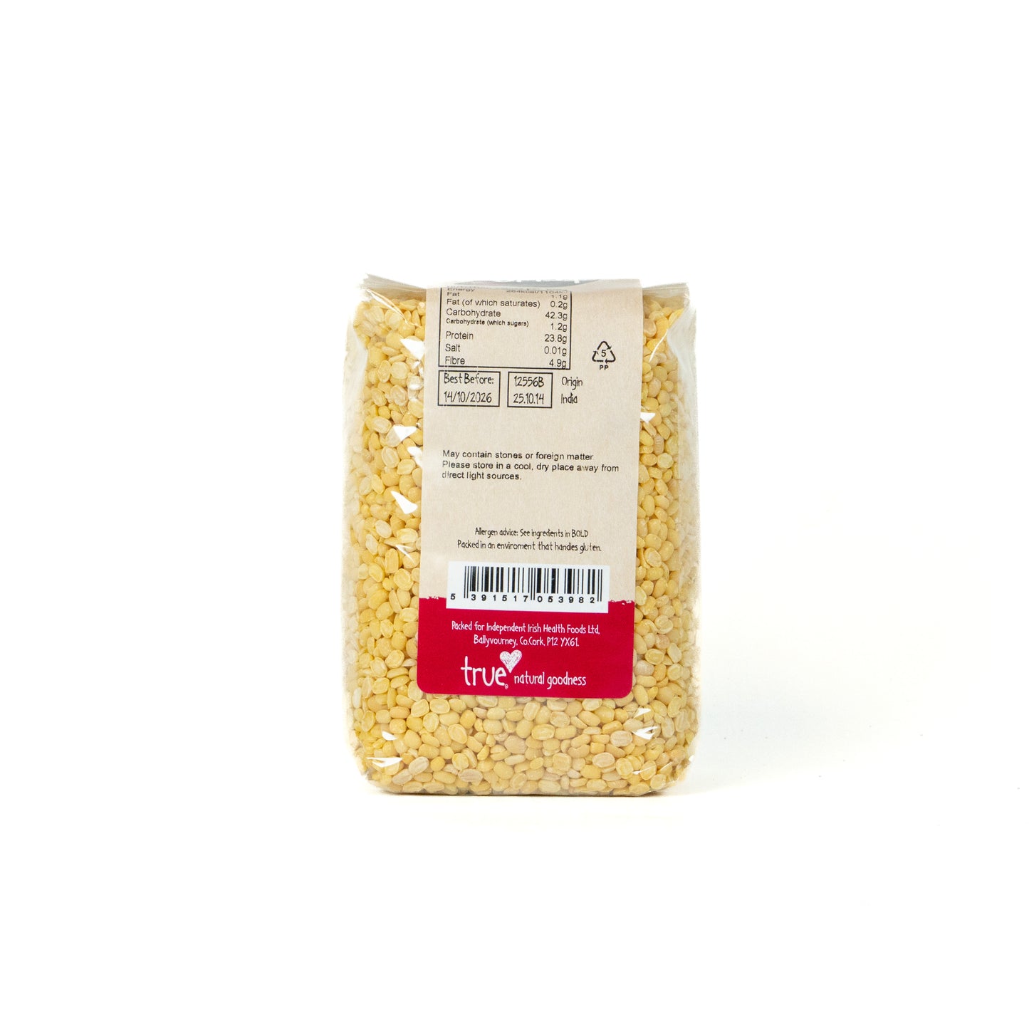 Mung Dhal 12556B Outer-6x500g / 4.26 / 6x500g