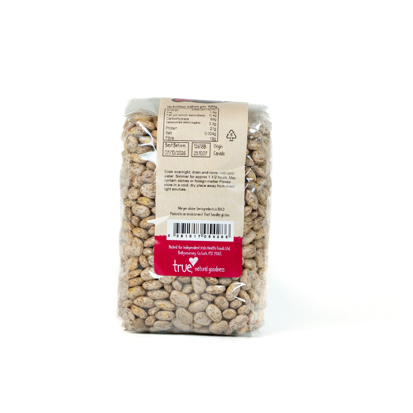 Pinto Beans 12618B Outer-6x500g / 3.32 / 6x500g