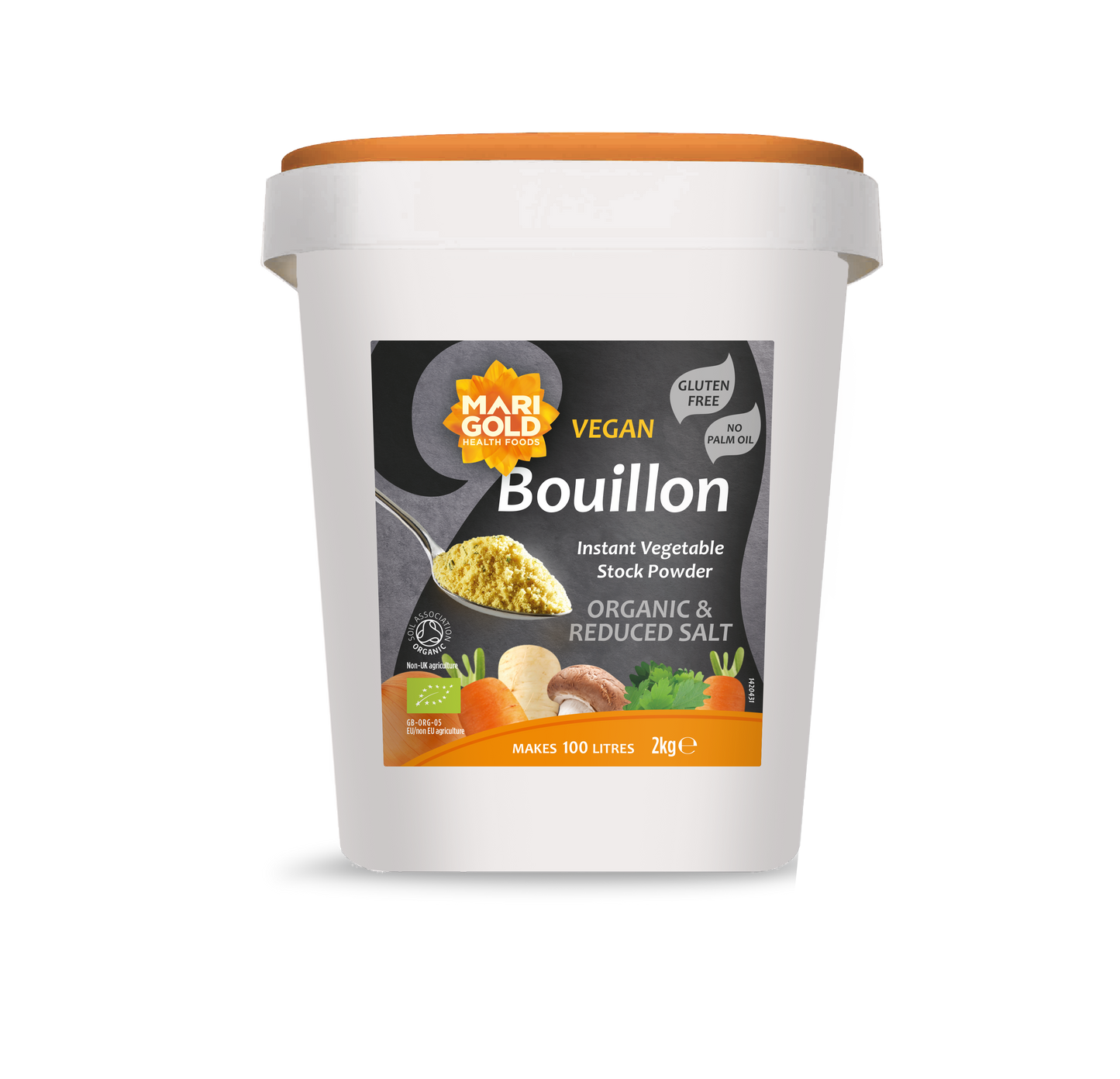 Vegan Less Salt Bouillon Grey Tub (O 48039A