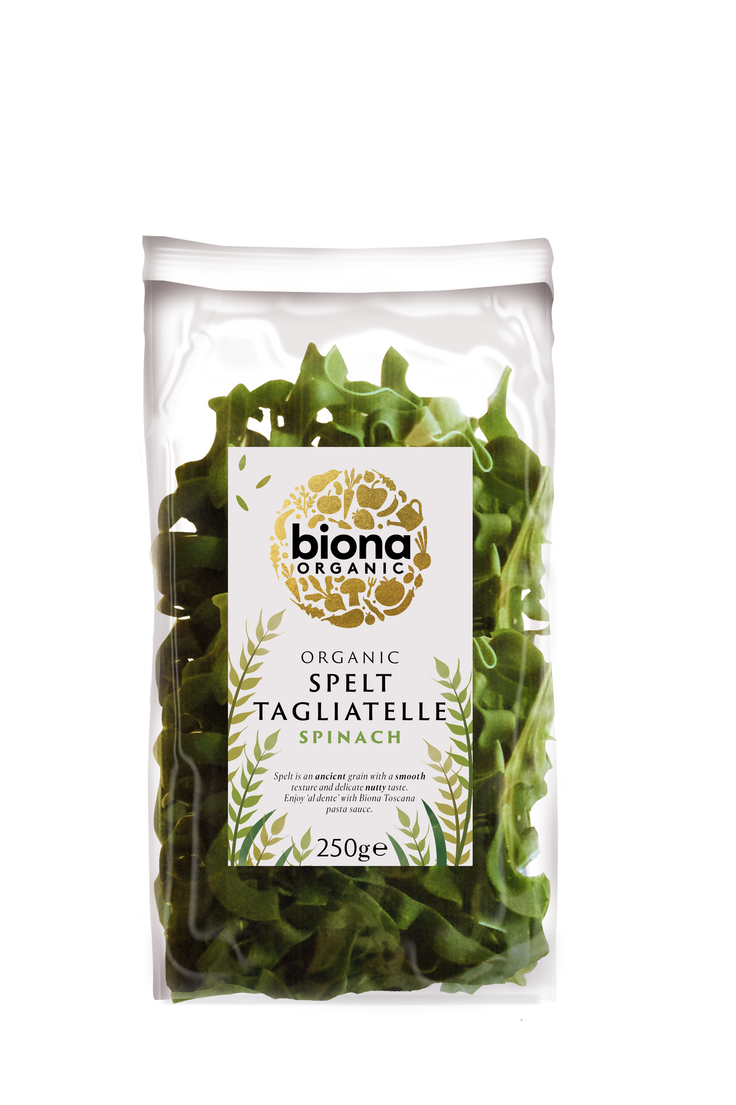 Spelt Spinach Tagliatelle (Org) 18443A