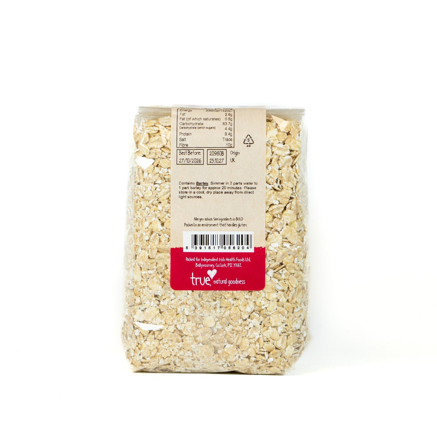 Barley Flakes 20980B Outer-6x500g / 2.23 / 6x500g