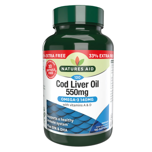 Cod Liver Oil 550mg - 33% Free 21098B