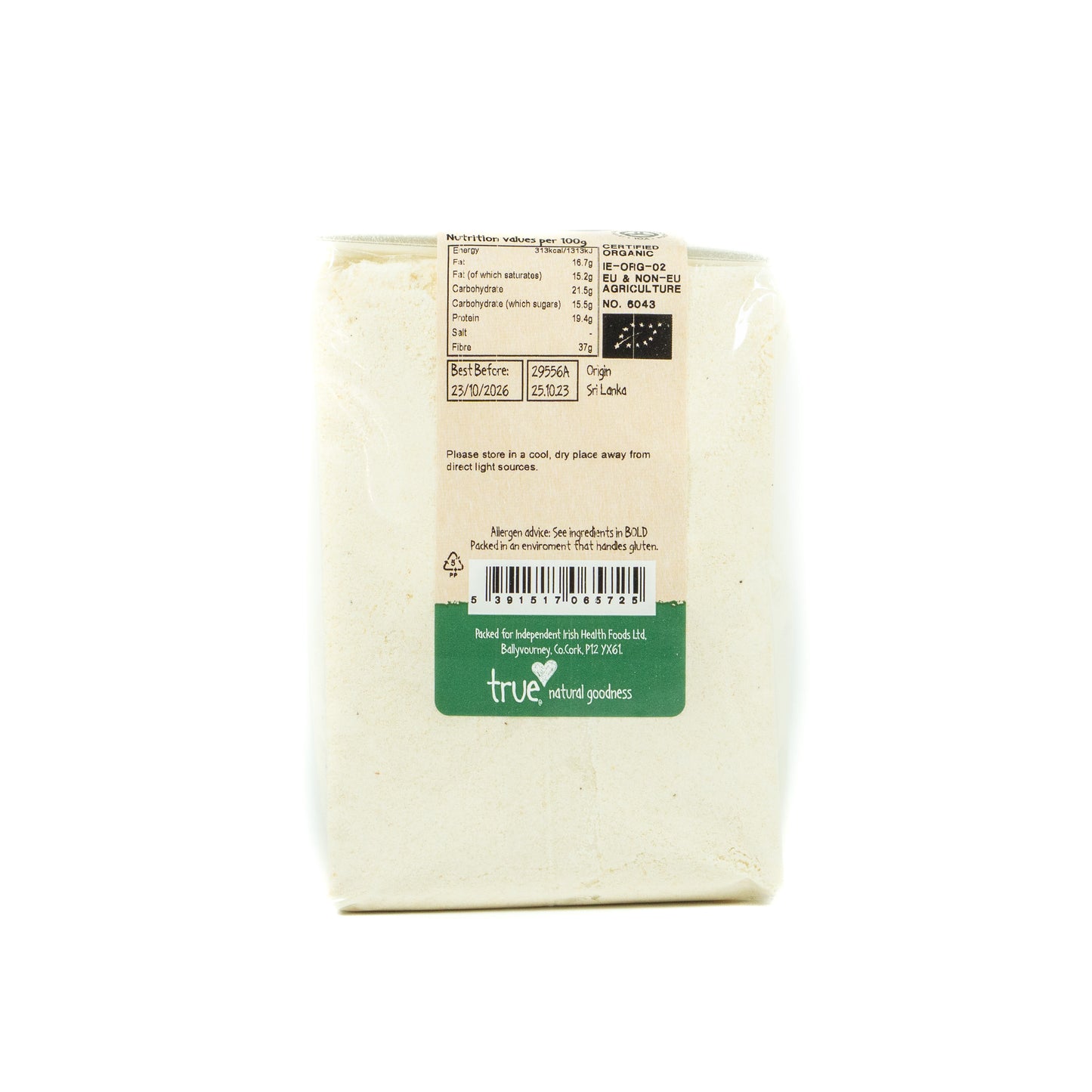 Coconut Flour (Org) 29556A Outer-6x500g / 3.42 / 6x500g