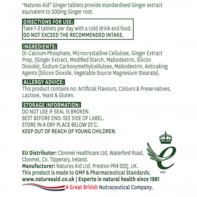 Ginger Root 500mg 32483B