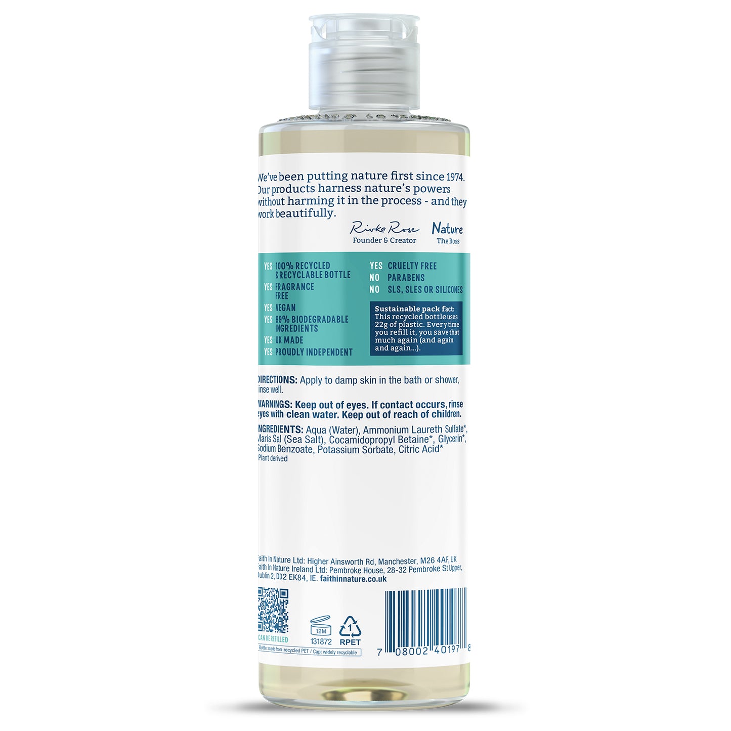 Fragrance Free Body Wash 34587B