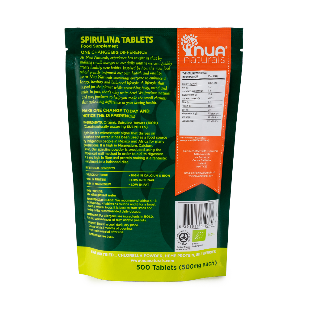 Spirulina Tablets (Org) 34721A