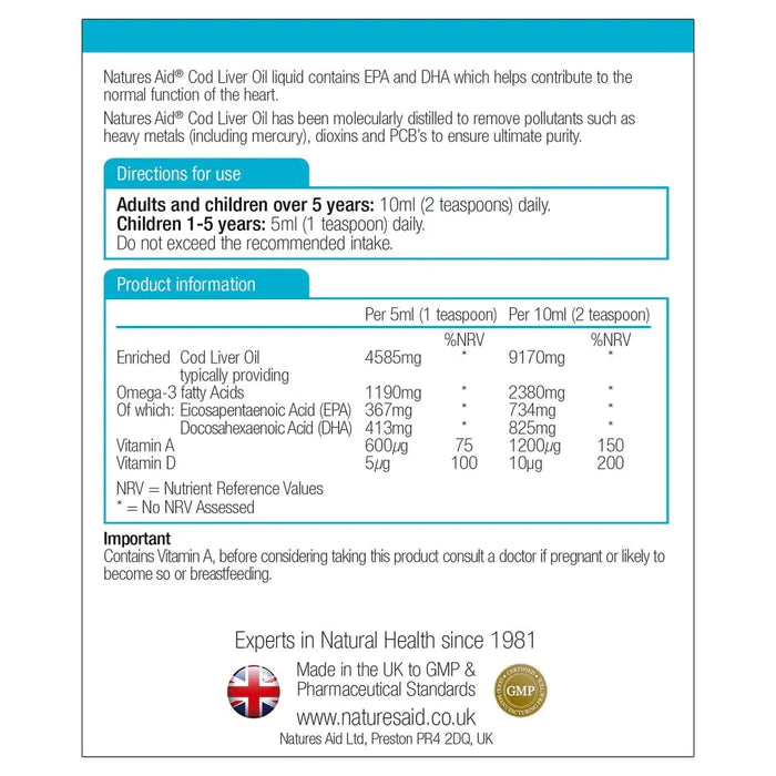 Cod Liver Oil Liquid w Vit A & D 36073B