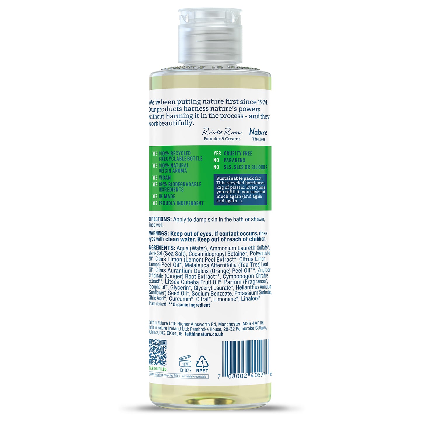 Lemon & Tea Tree Body Wash 36247B Sgl-400ml / 7.15 / 6x400ml