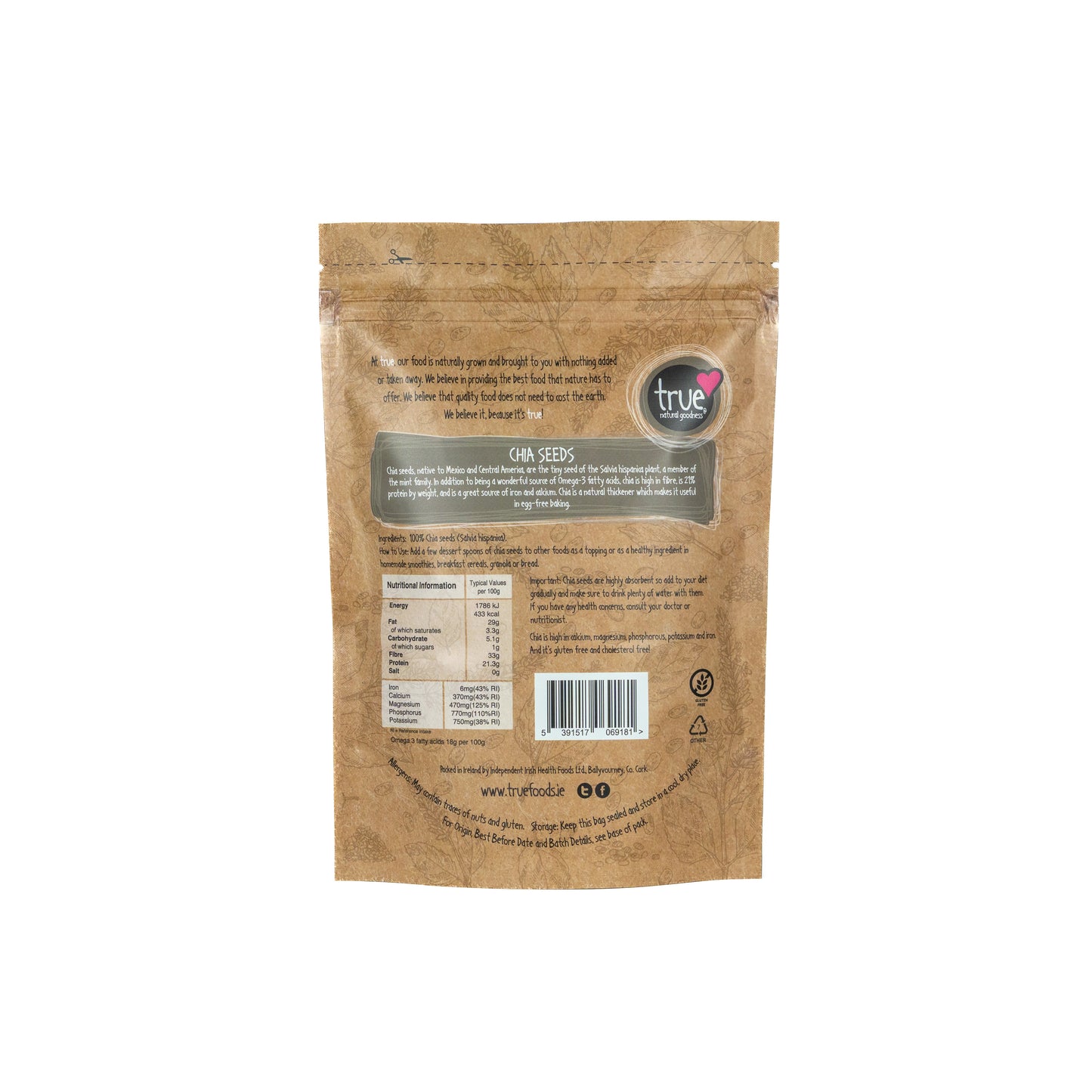 Chia Seeds 37387B Sgl-500g / 7.34 / 1x500g