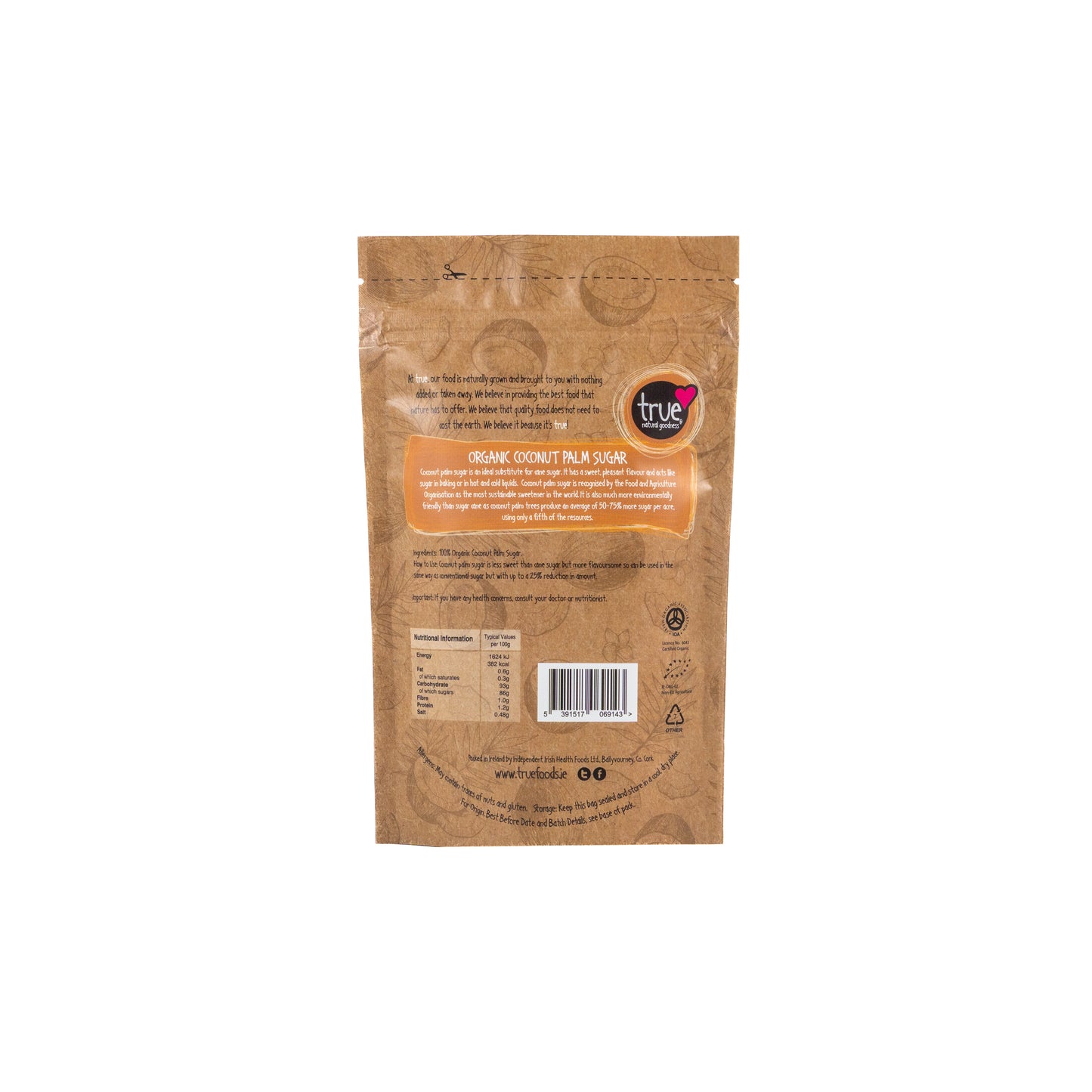 Coconut Palm Sugar (Org) 37389A Sgl-250g / 4.37 / 1x250g