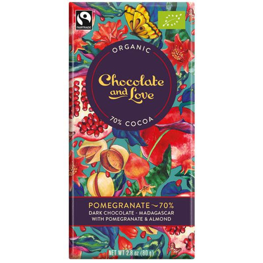 Dark Chocolate w/Pomegranate (Org) 40871A