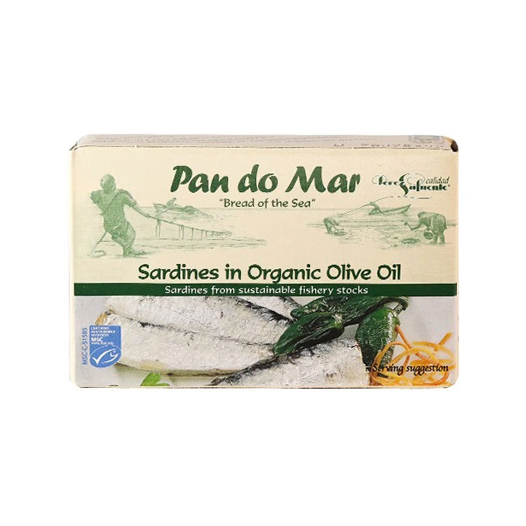 Sardines Fillets in Org EV Olive Oil 41345B