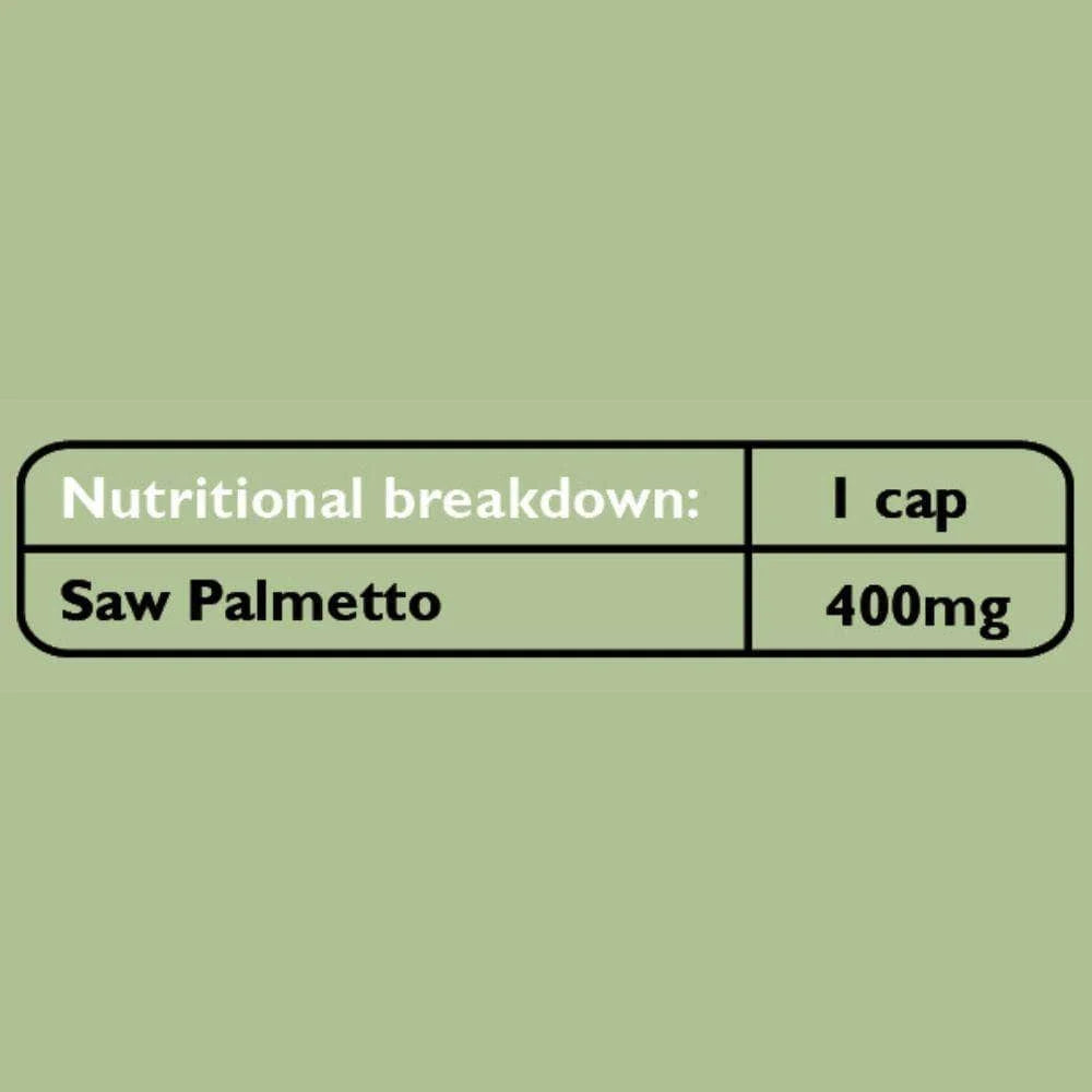 Saw Palmetto Veg Caps 500mg (Org) 41749A