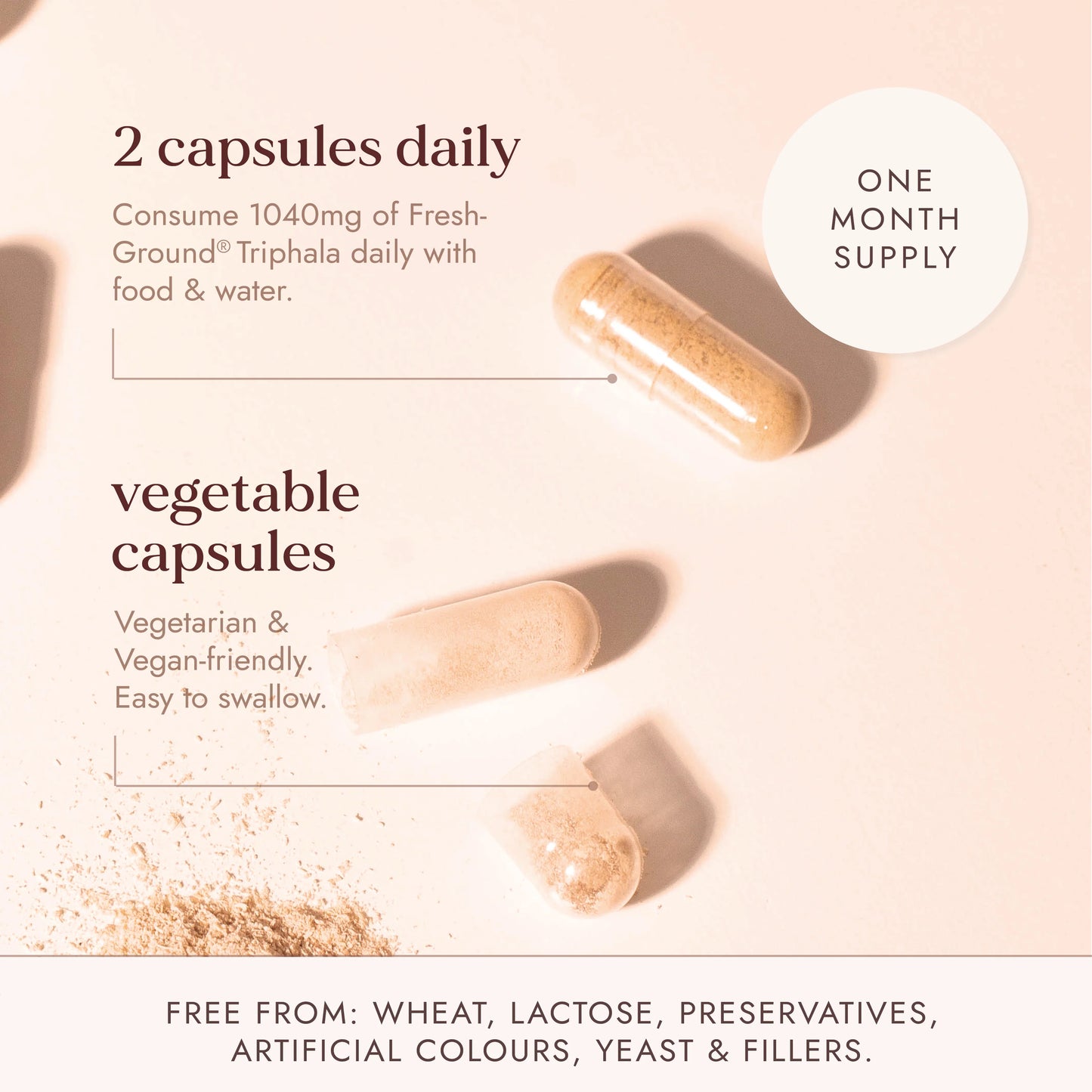 Triphala Veg Caps 500mg (Org) 41752A