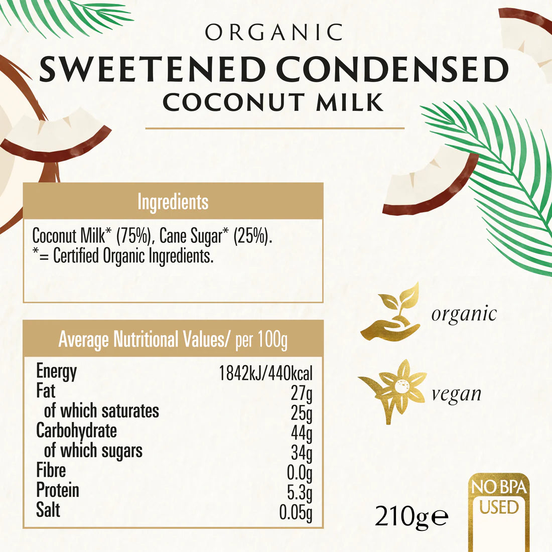 Sweetened CondensedCoconut Milk(Org) 43065A