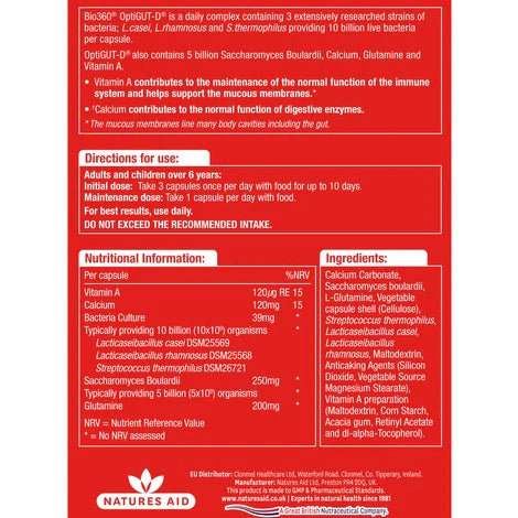 OptiGUT-D® 10B +Saccharomyces Boula 43448B