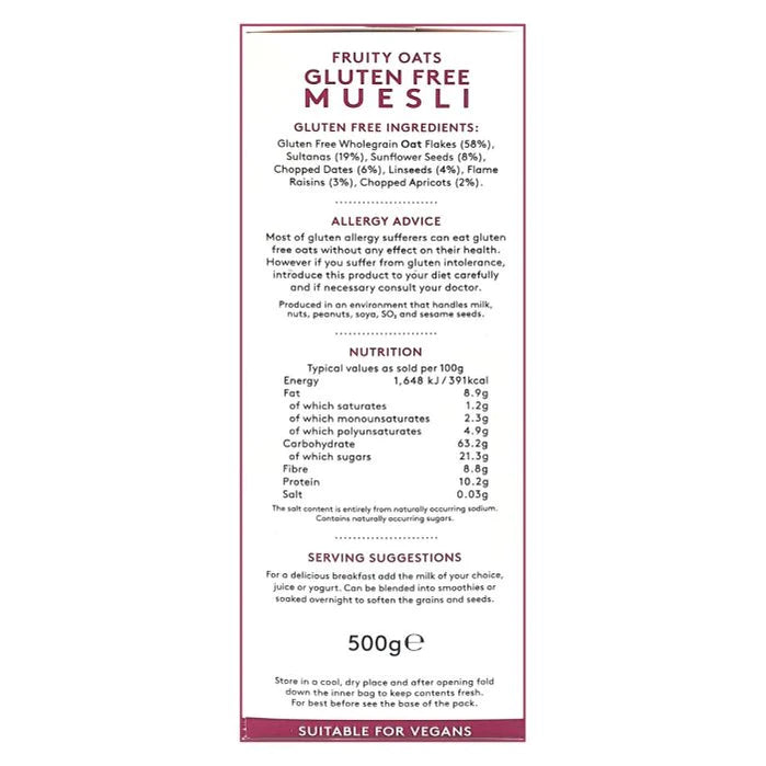 Fruit & Nut Muesli GF 43567B