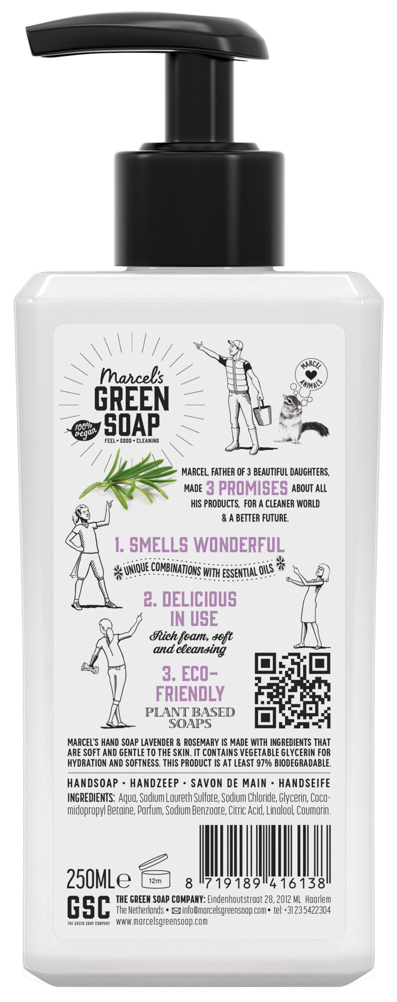Lavender & Rosemary Handsoap 43718B