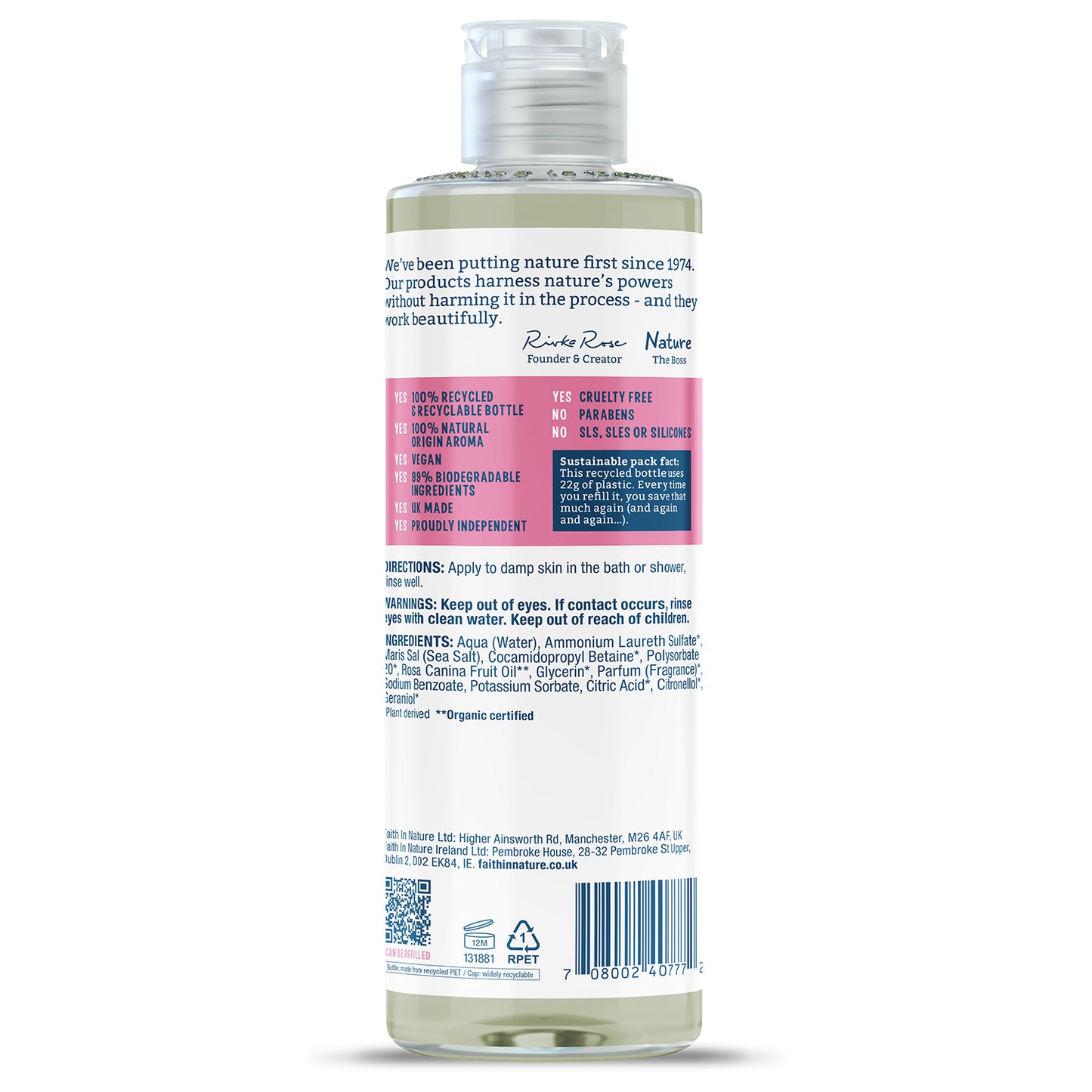 Wild Rose Body Wash 45104B Sgl-400ml / 7.15 / 6x400ml