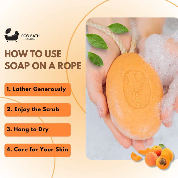 Soap on Rope Apricot 45264B
