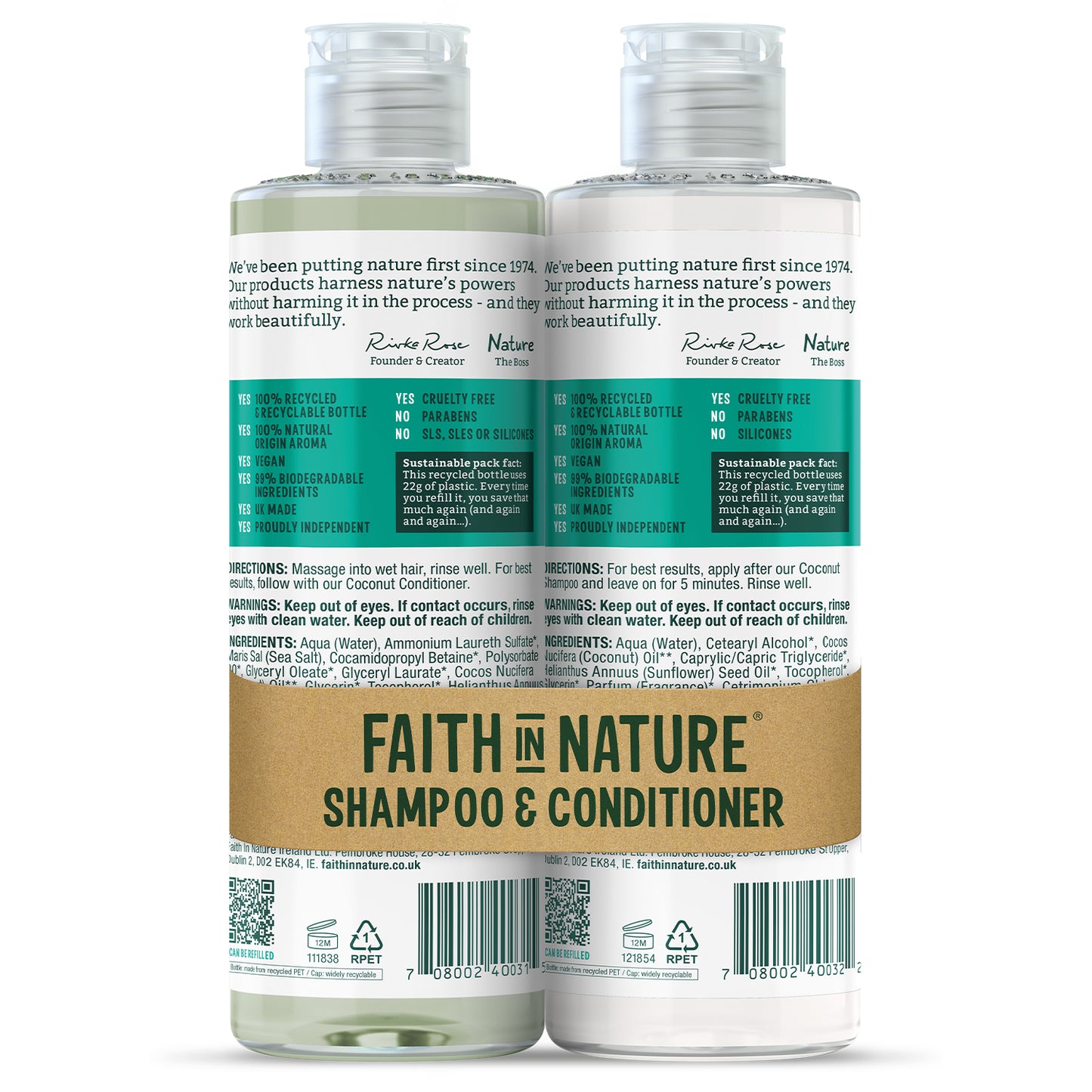 Coconut Banded Shampoo Conditioner 46307B Sgl-400ml / 11.70 / 2x400ml