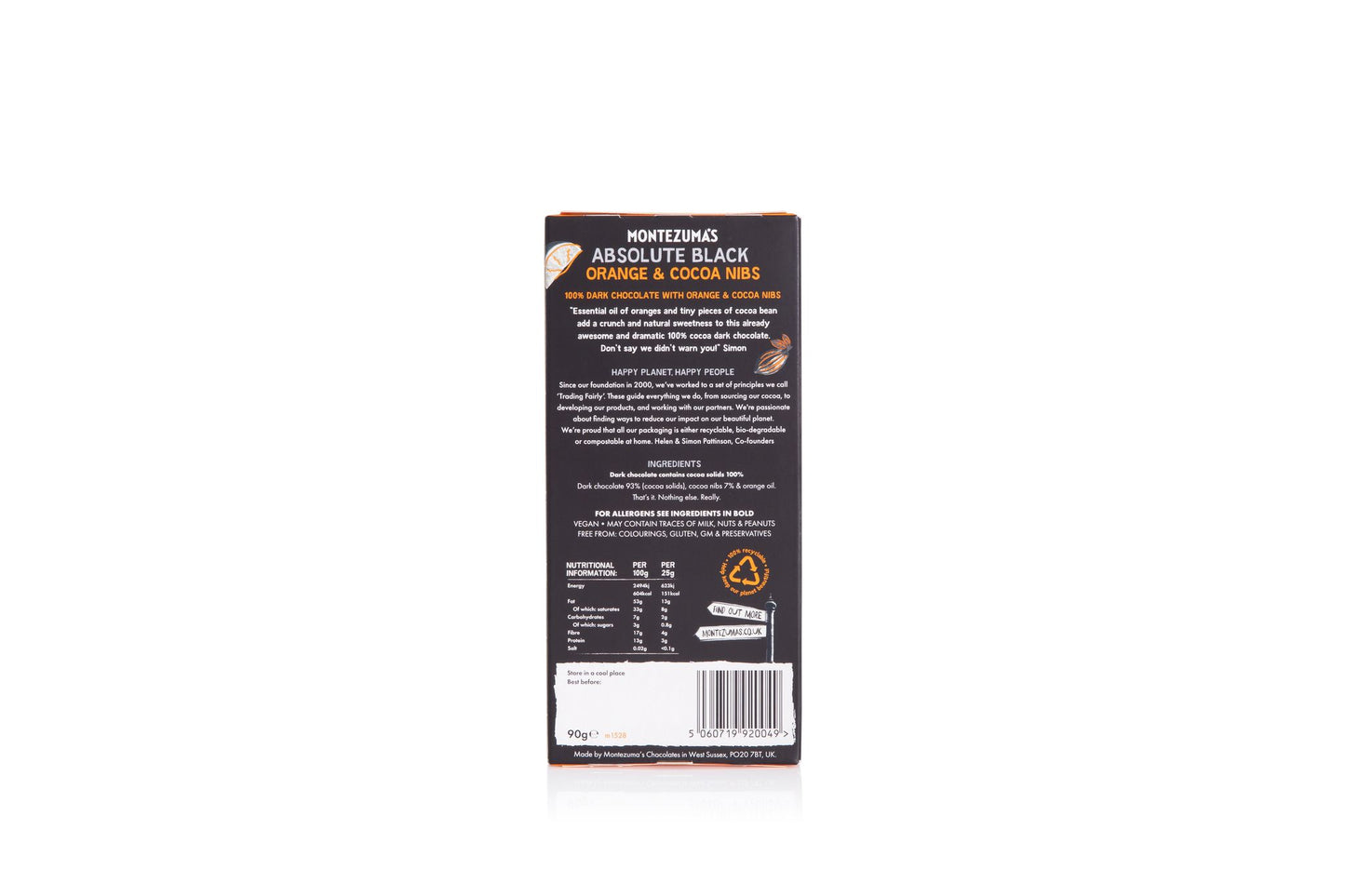 Absolute Black Orange and Cocoa Nibs 46948B