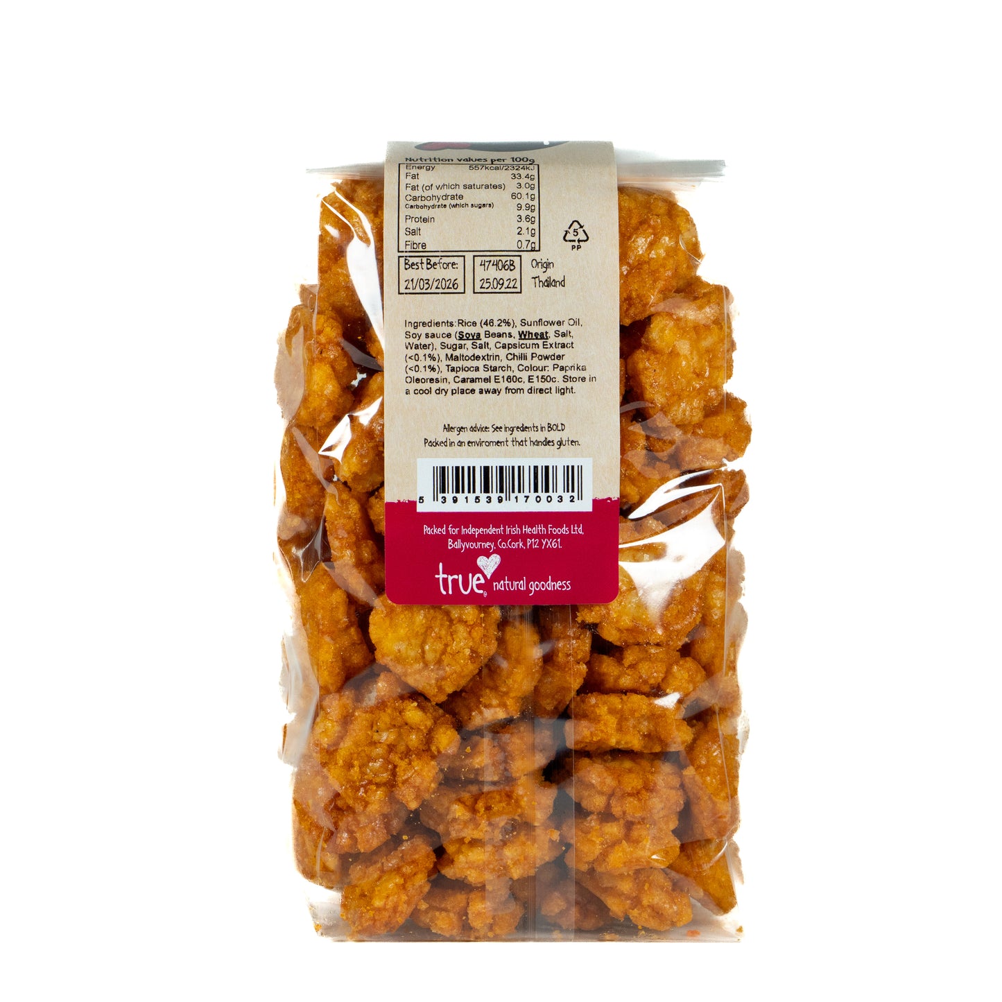 Korean Hot Rice Crackers 47406B Outer-6x250g / 6.38 / 6x250g