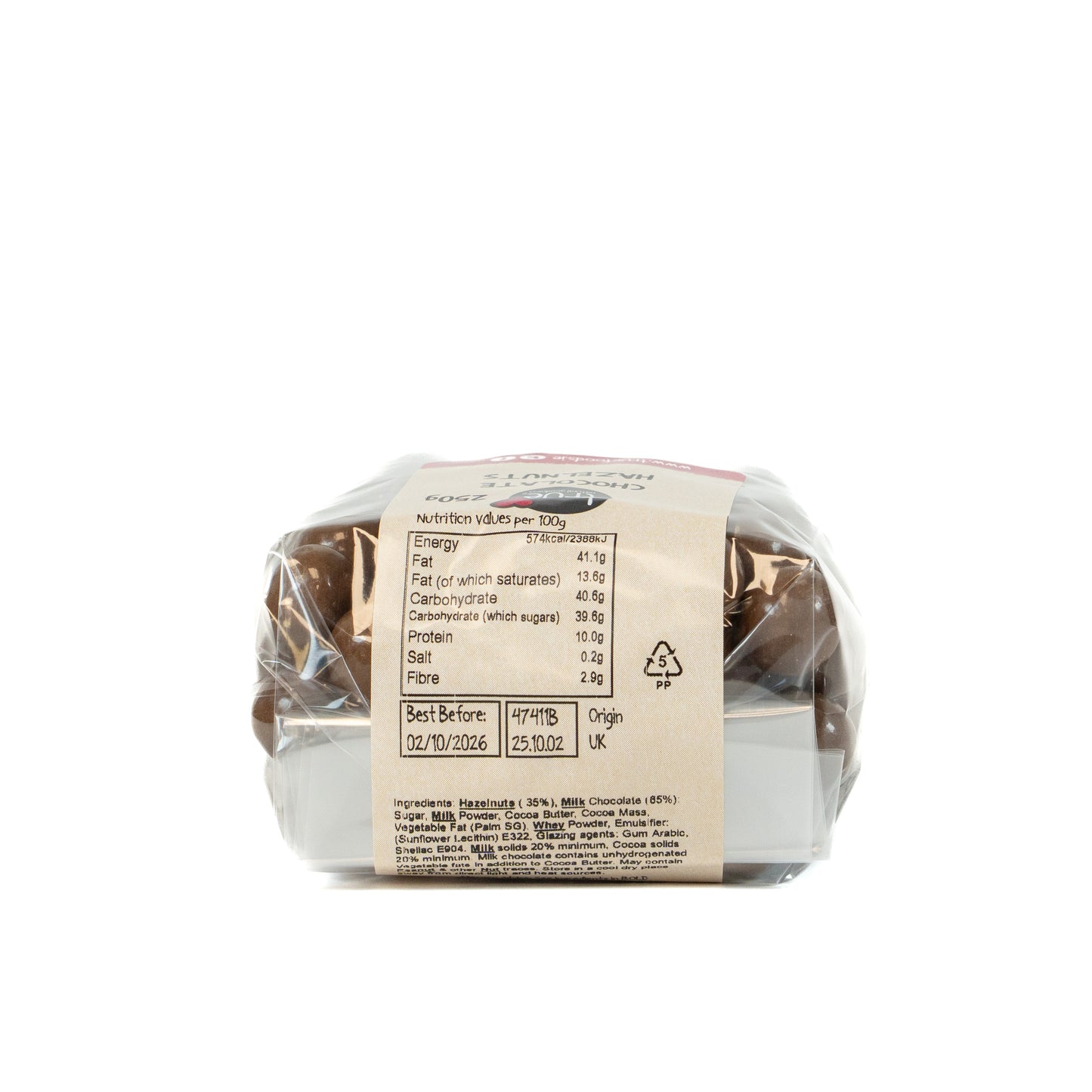 Chocolate Hazelnuts 47411B Outer-6x250g / 8.34 / 6x250g