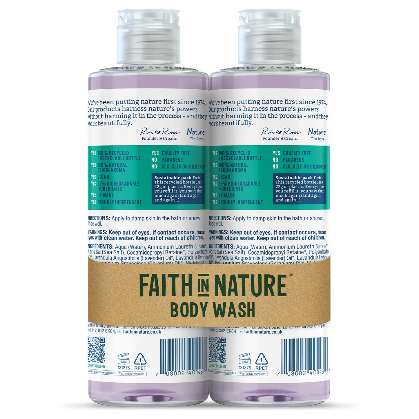 LavenderGeranium Banded Bodywash 48538B Sgl-400ml / 11.70 / 2x400ml