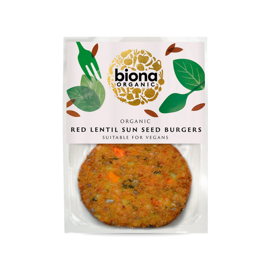 Red Lentil & Sun Seed Burger (Org) 49120A