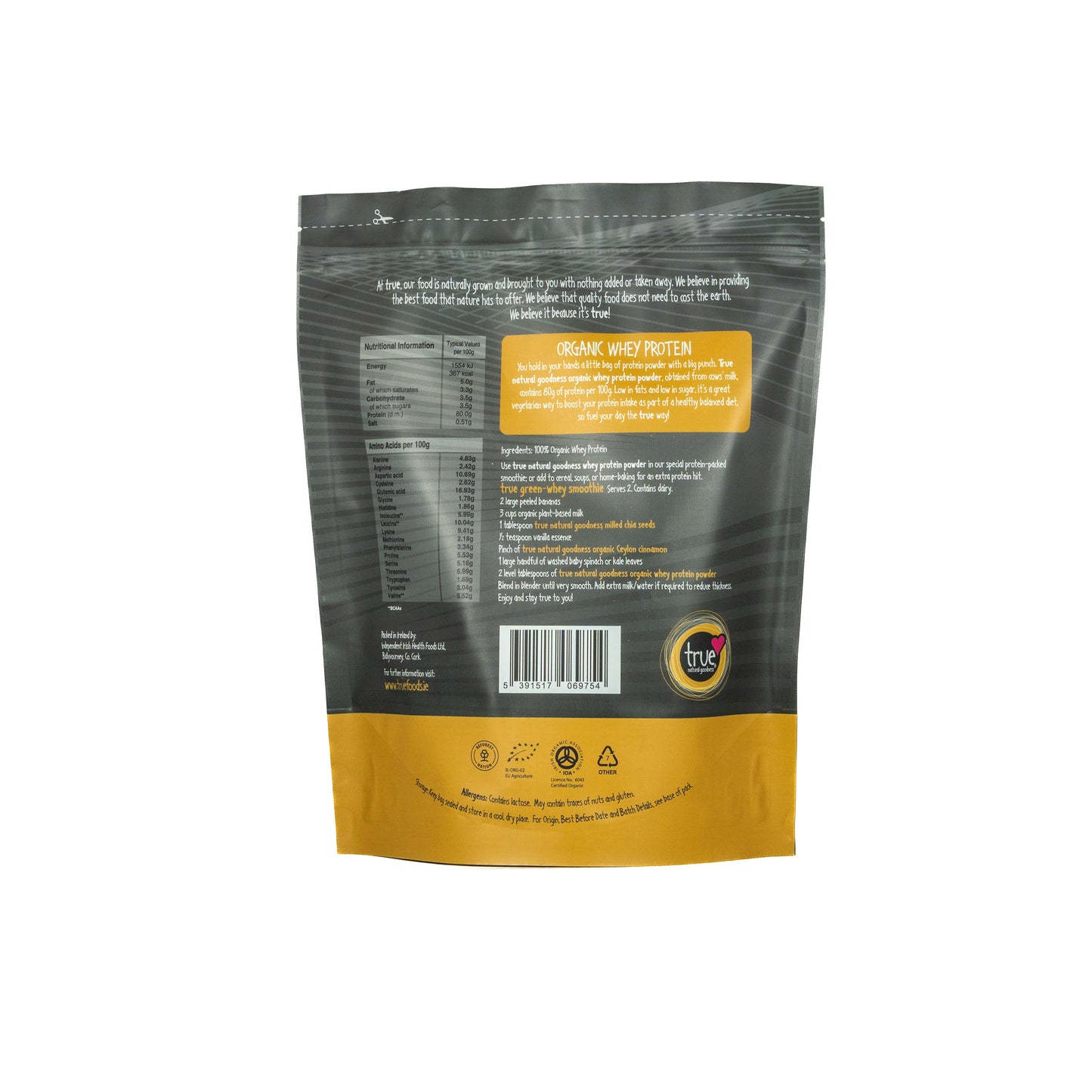 Whey Protein 1kg (Org) 49595A Sgl-1Kg / 41.06 / 1x1Kg