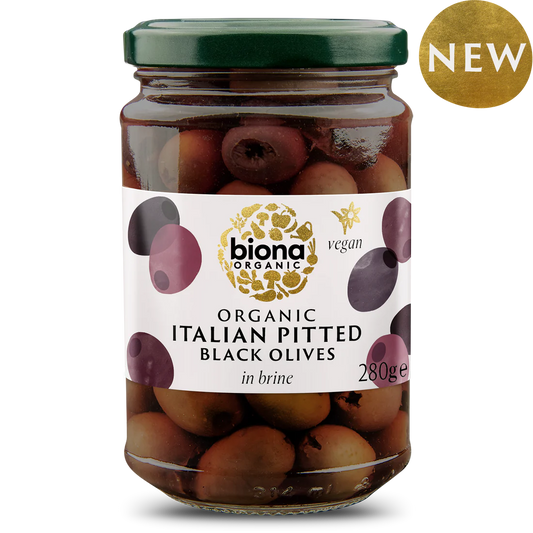 Black Italian Olives in Brine (Org)-(Biona)
