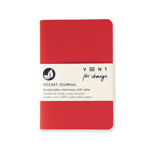 A6 Pocket Note Book Red 50196B