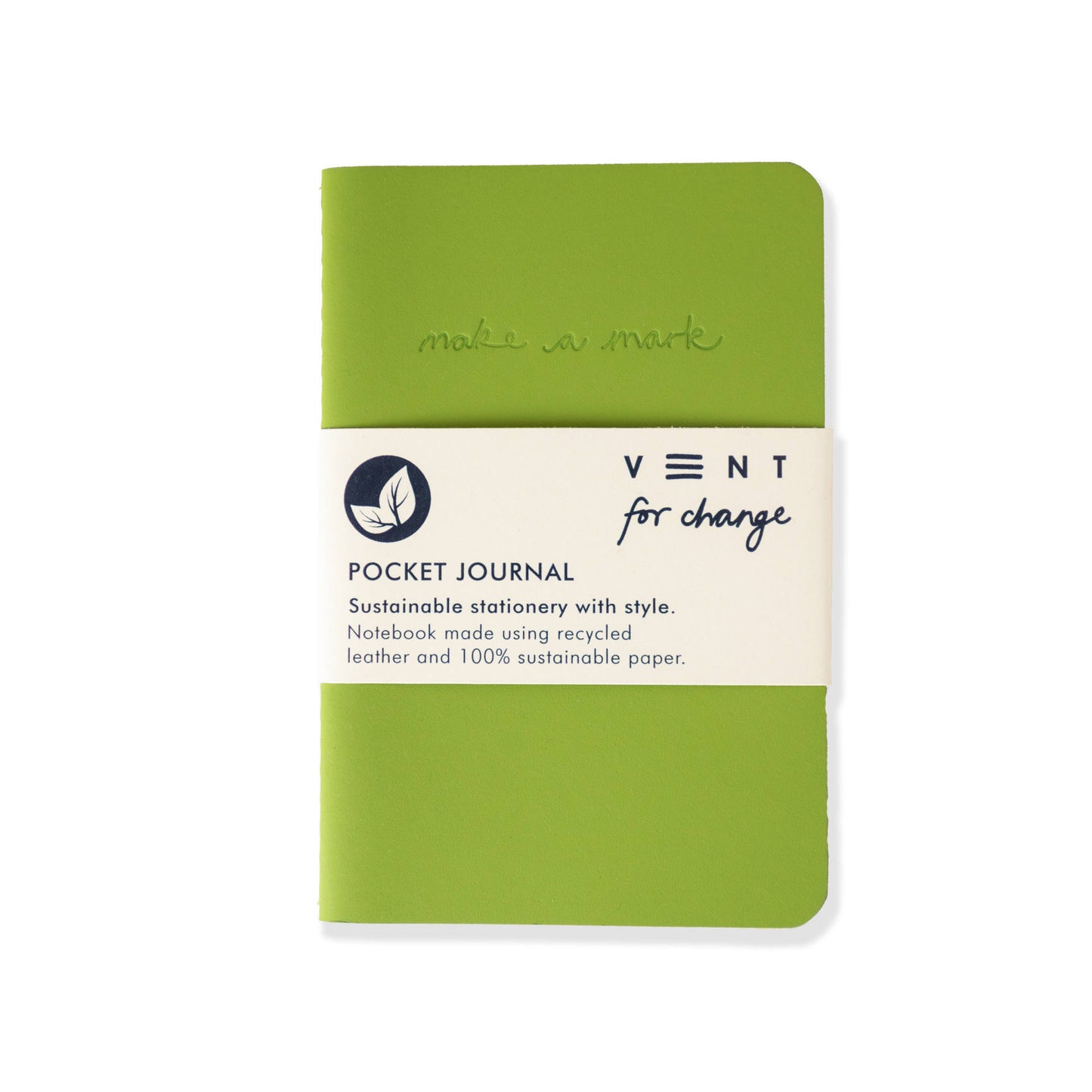 A6 Pocket Note Book Green 50197B