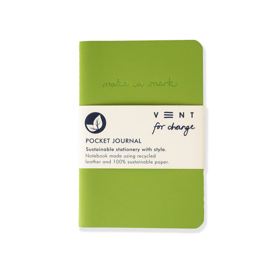 A6 Pocket Note Book Green 50197B