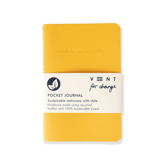 A6 Pocket Note Book Mustard Yellow 50198B