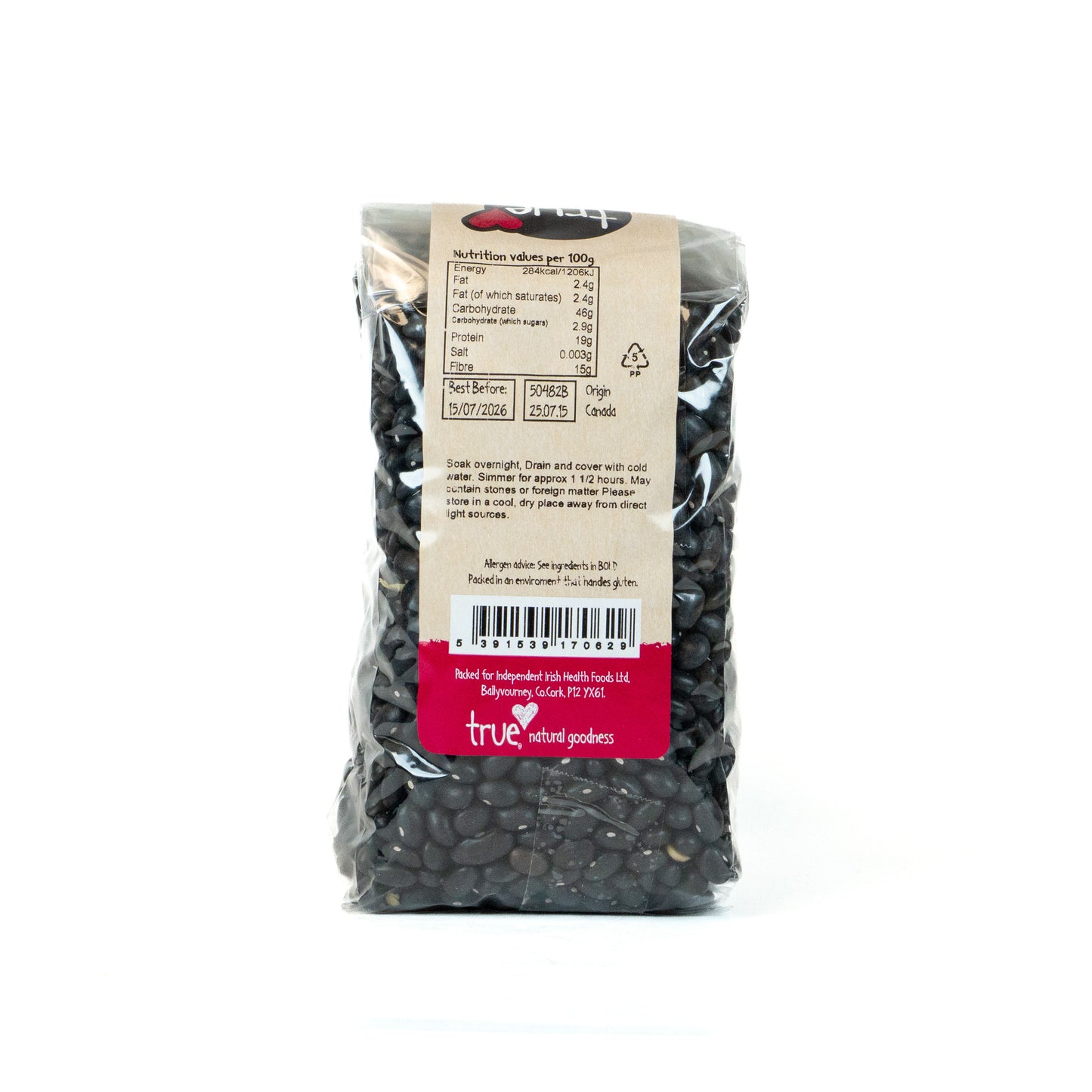 Black Turtle Beans 50482B Outer-6x500g / 3.23 / 6x500g