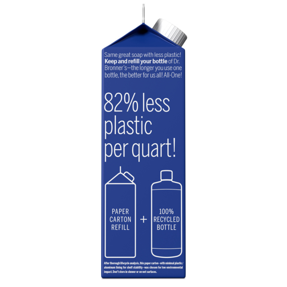 Peppermint Castile Liquid Soap (Org) Refill 50577B