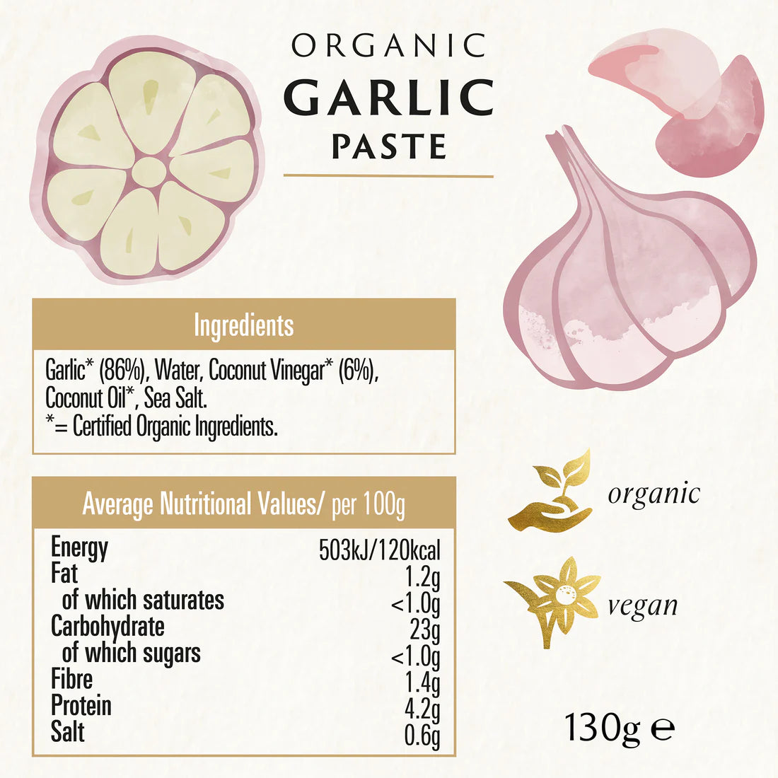 Garlic Paste (Org) 50654A