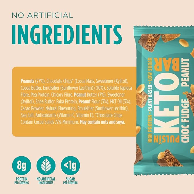 Choc Fudge/Peanut Keto Bar 50921B