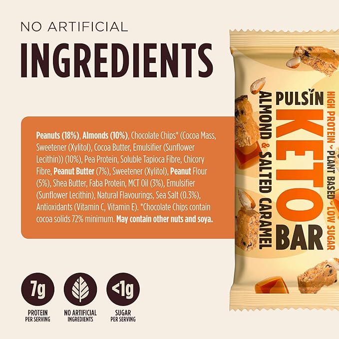 Almond Salted Caramel Keto Bar 50922B