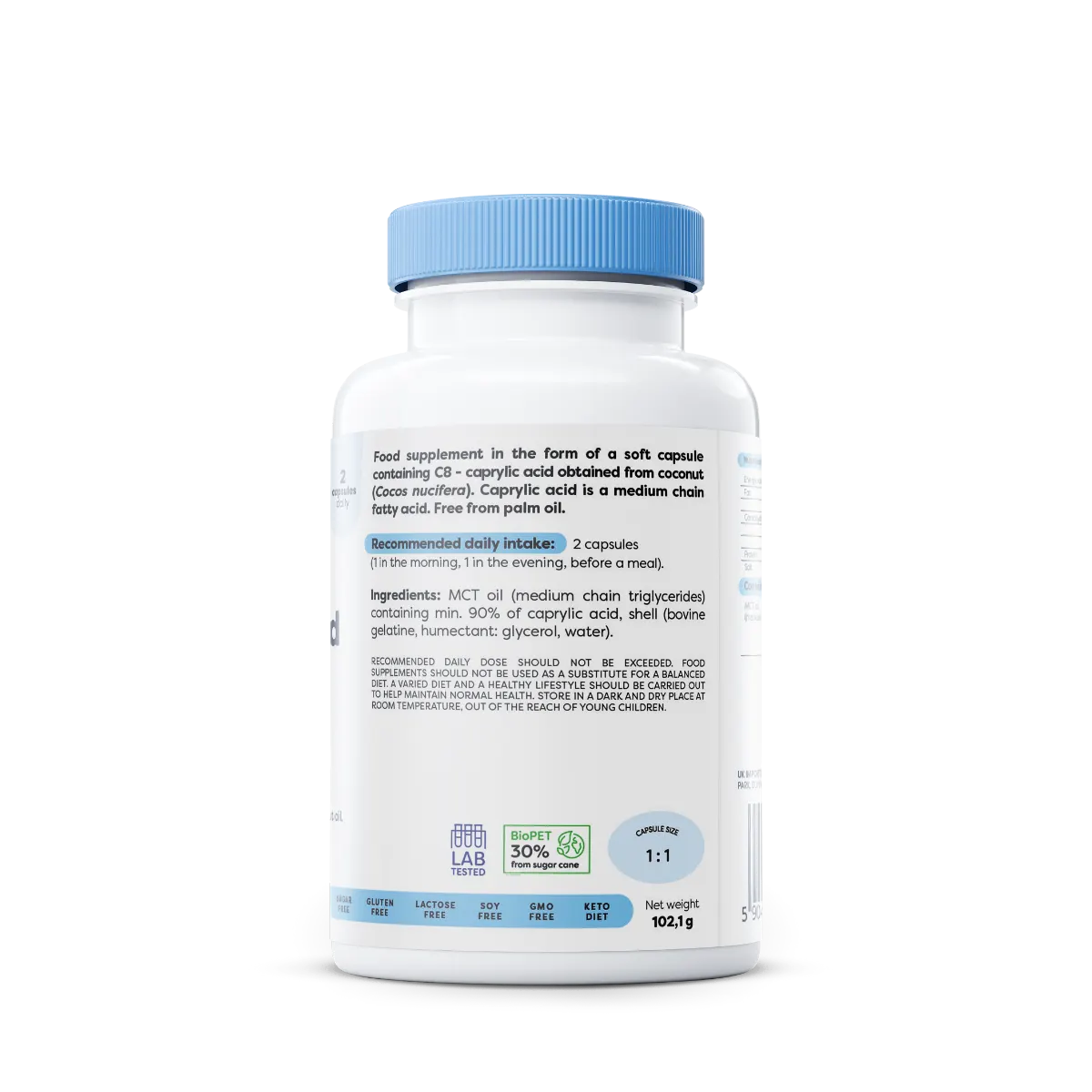 Caprylic Acid 1200mg 51084B