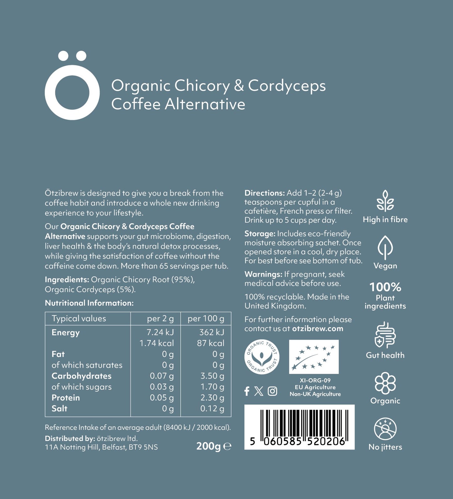 Chicory & Cordyceps Coffee Alternative 51119A