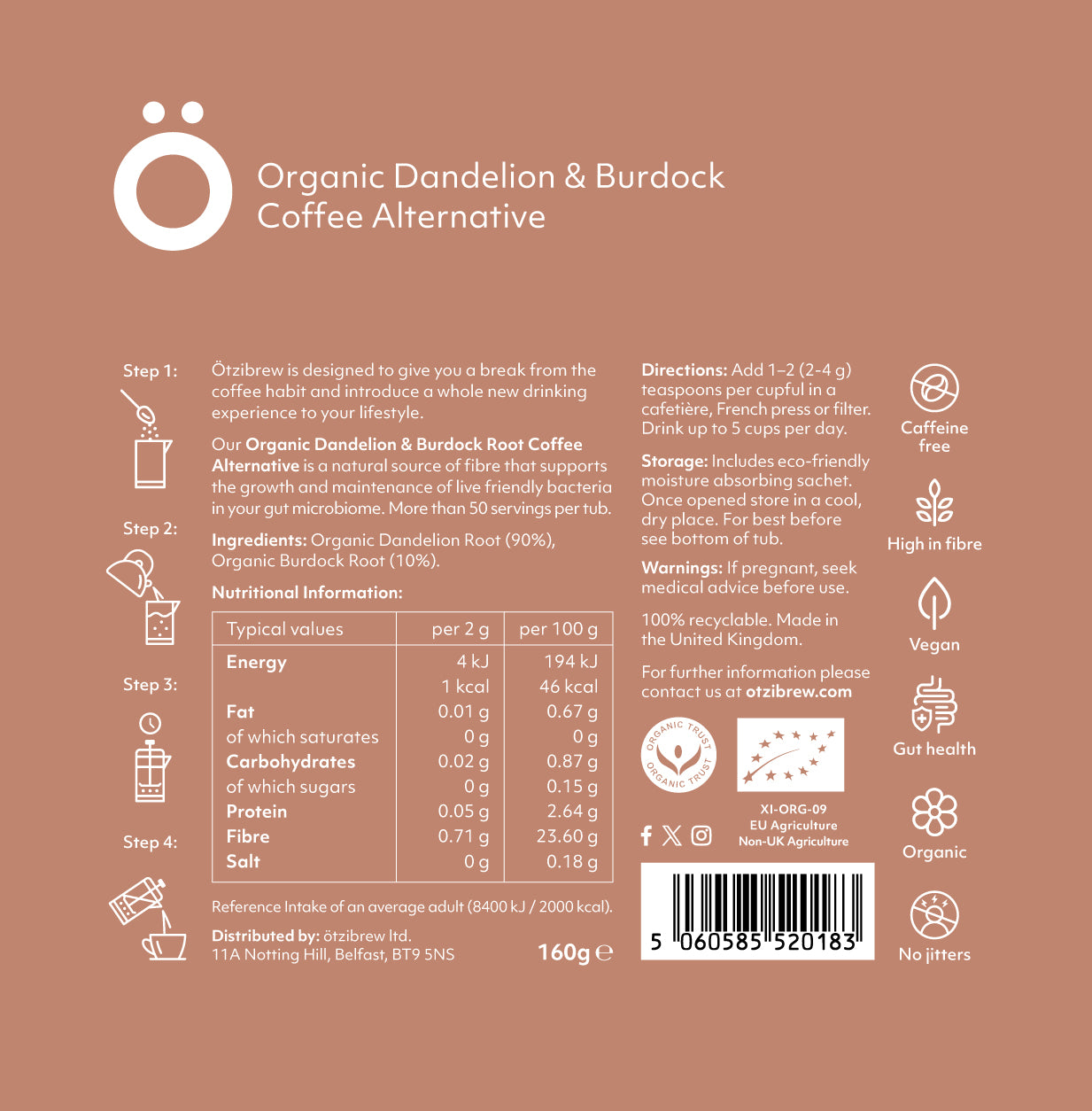 Dandelion & Burdock Coffee Alternative 51120A